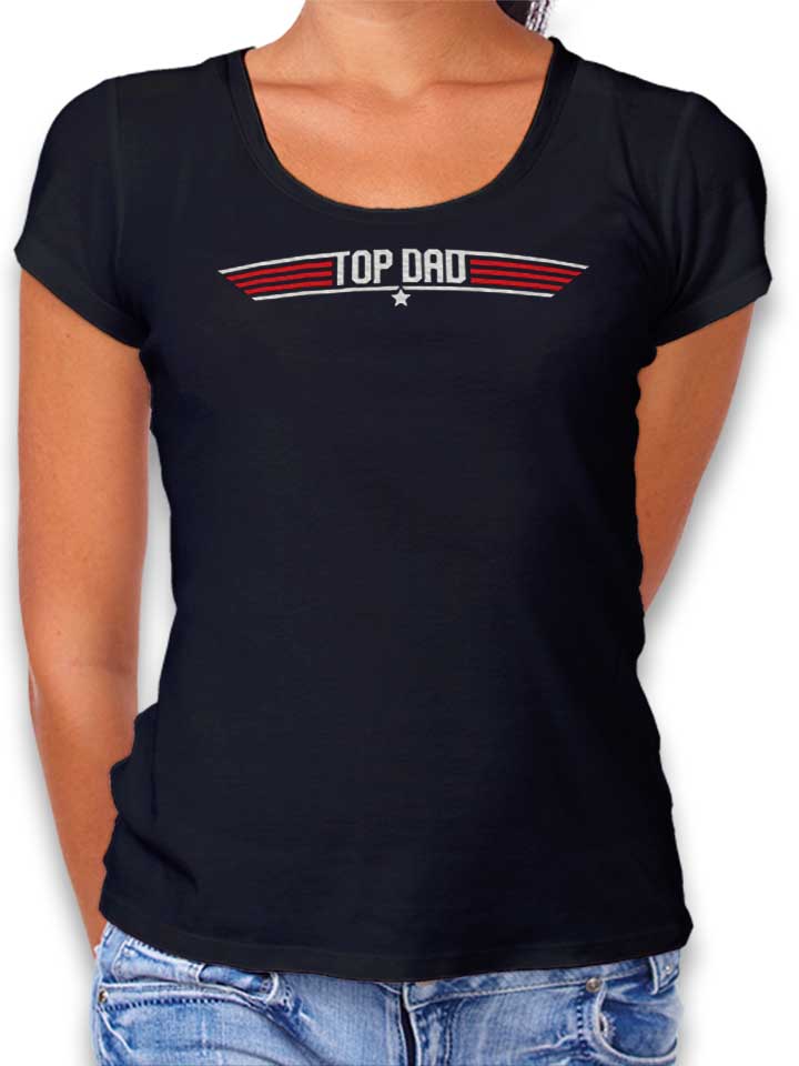 Top Dad 02 Damen T-Shirt schwarz L