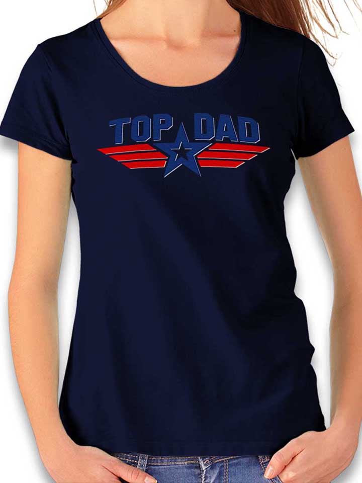Top Dad Damen T-Shirt dunkelblau L