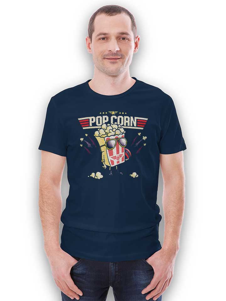 top-pop-corn-gun-t-shirt dunkelblau 2