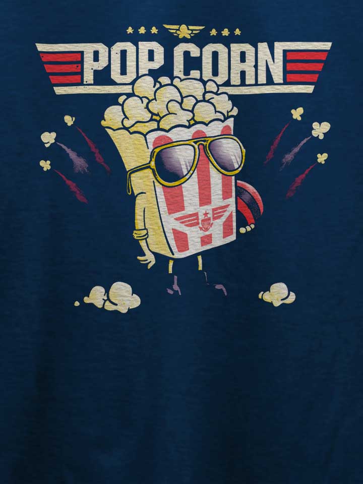 top-pop-corn-gun-t-shirt dunkelblau 4