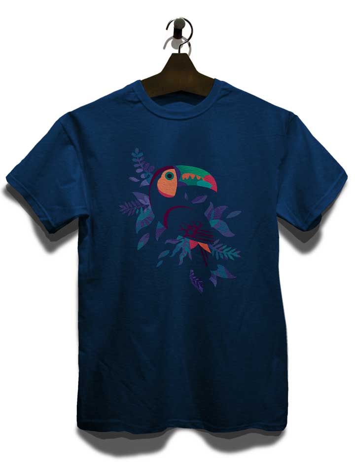 toucan-silhouette-t-shirt dunkelblau 3