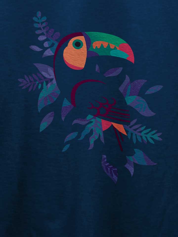 toucan-silhouette-t-shirt dunkelblau 4