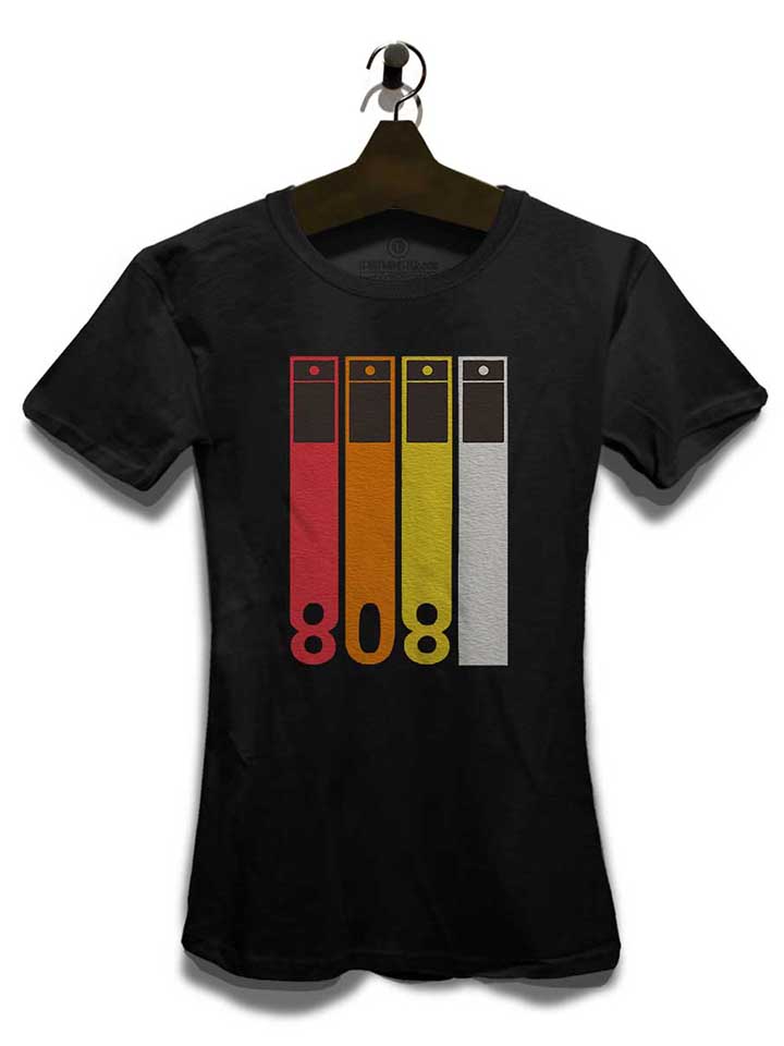 tr-808-drum-machine-damen-t-shirt schwarz 3