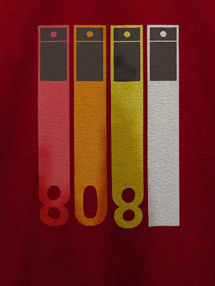 tr-808-drum-machine-t-shirt bordeaux 4