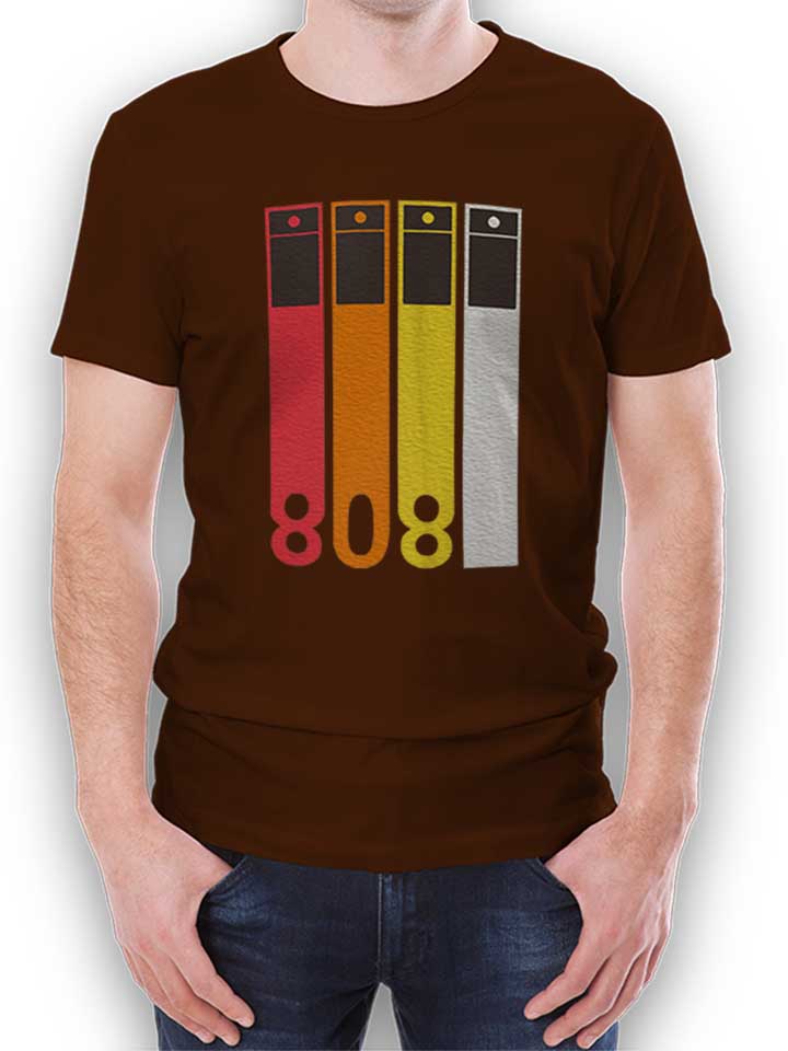 Tr 808 Drum Machine Camiseta marrn L