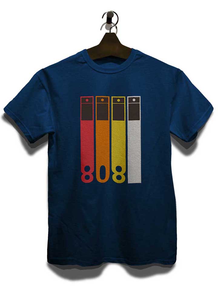 tr-808-drum-machine-t-shirt dunkelblau 3