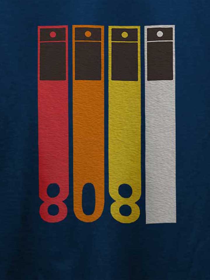 tr-808-drum-machine-t-shirt dunkelblau 4