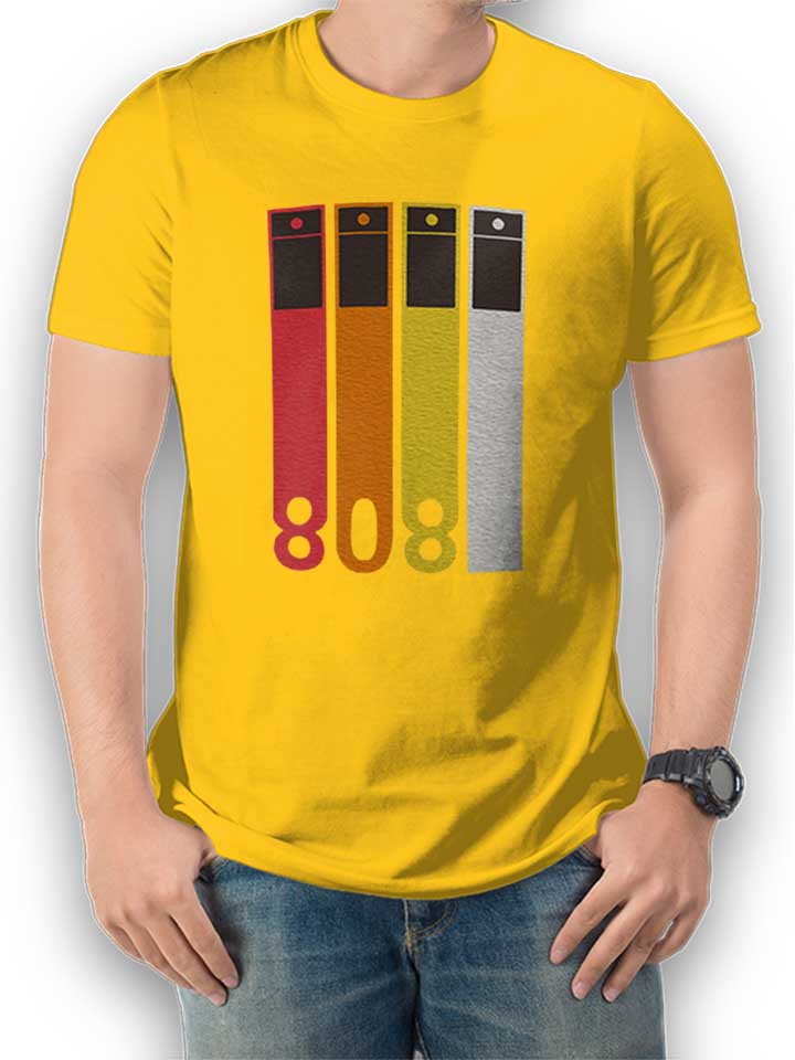 tr-808-drum-machine-t-shirt gelb 1