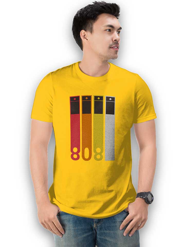 tr-808-drum-machine-t-shirt gelb 2