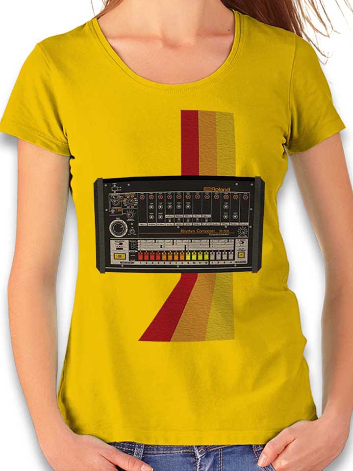 tr-808-damen-t-shirt gelb 1
