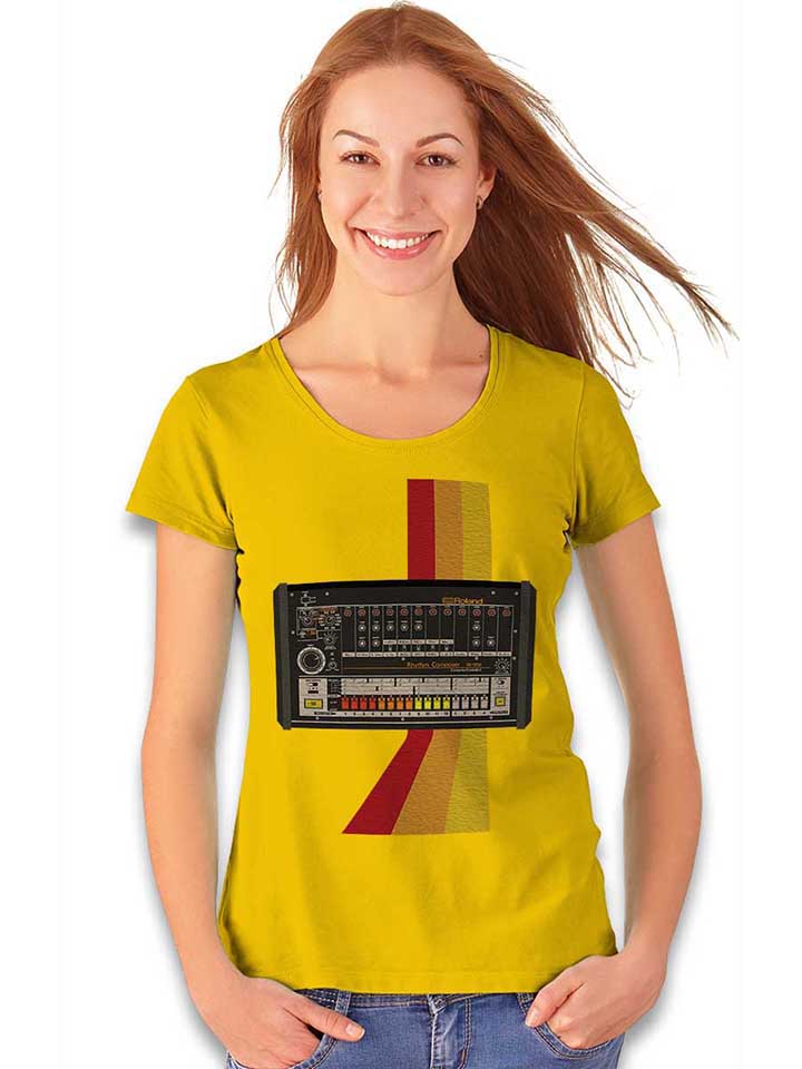 tr-808-damen-t-shirt gelb 2