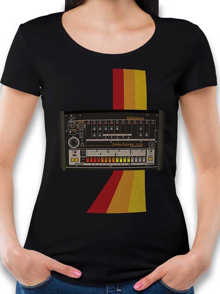 tr-808-damen-t-shirt schwarz 1