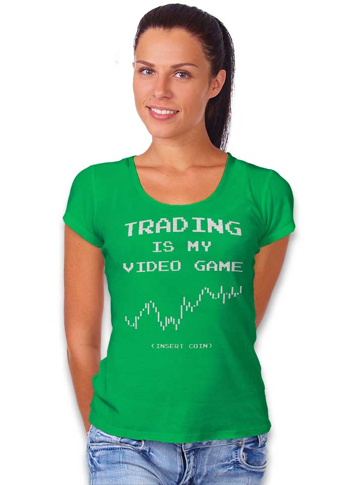 trading-is-my-video-game-damen-t-shirt gruen 2