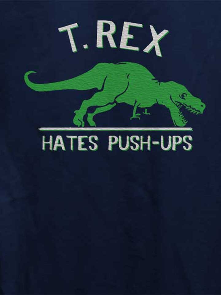 trex-hates-pushups-damen-t-shirt dunkelblau 4