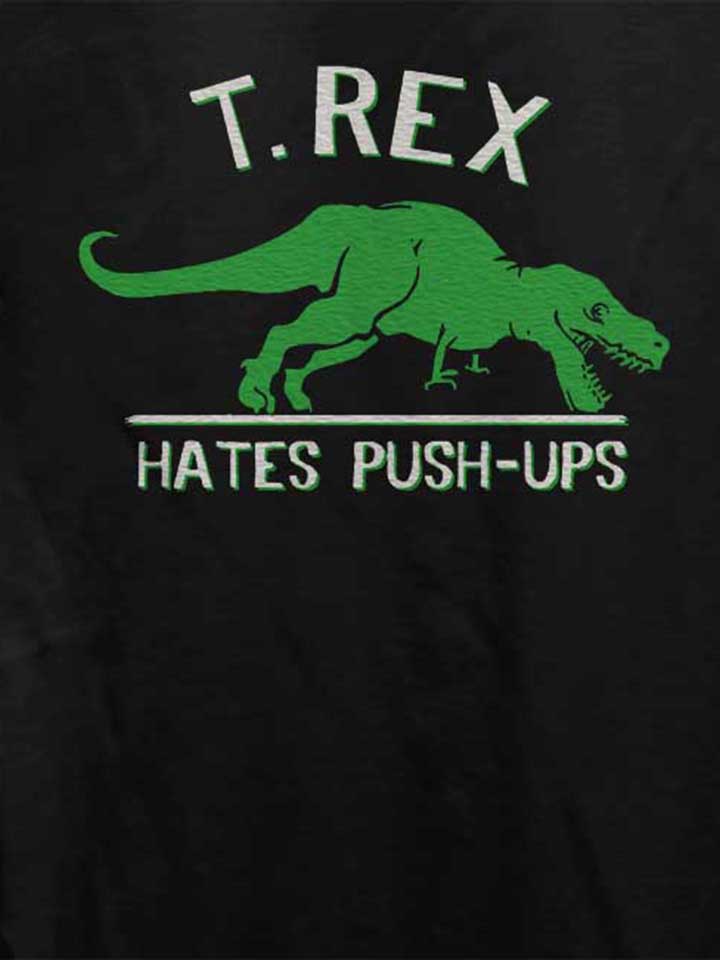 trex-hates-pushups-damen-t-shirt schwarz 4