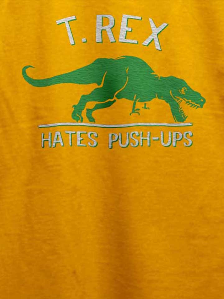 trex-hates-pushups-t-shirt gelb 4