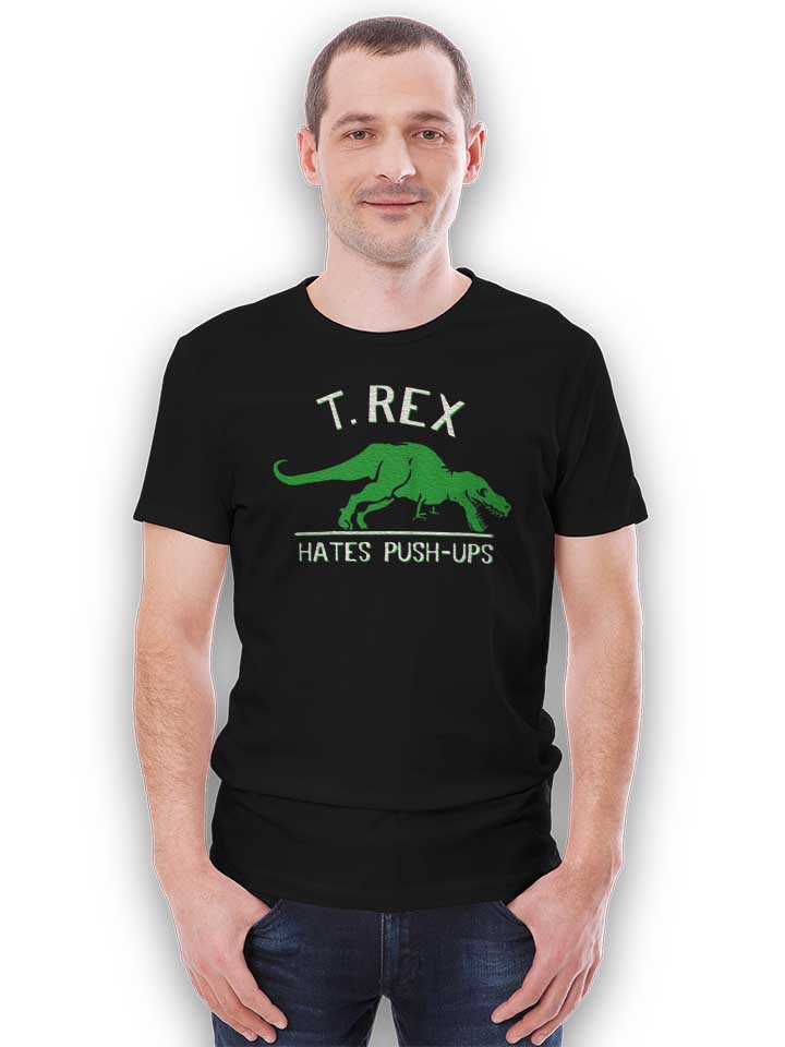 trex-hates-pushups-t-shirt schwarz 2