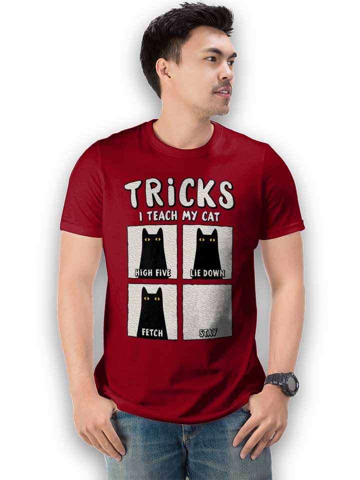 tricks-cat-t-shirt bordeaux 2