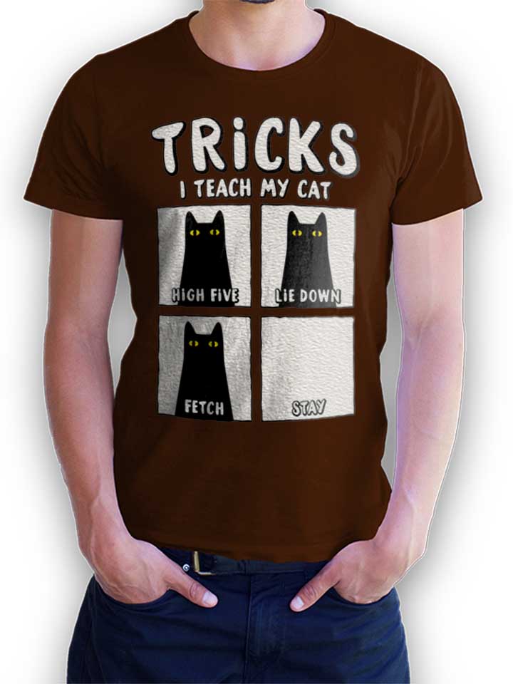 Tricks Cat Camiseta marrn L