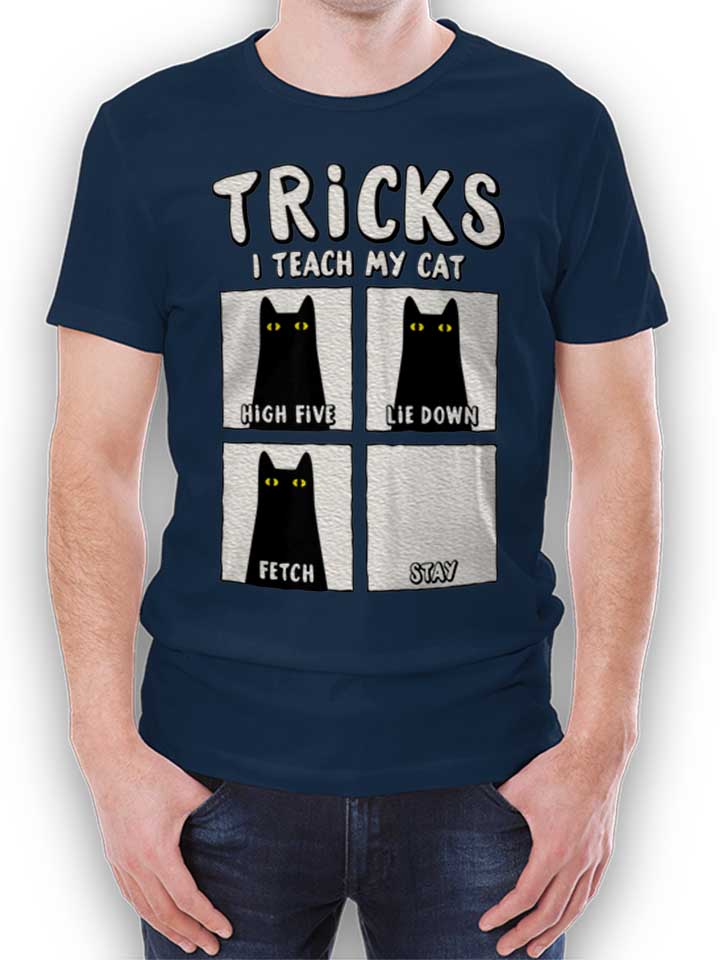 Tricks Cat T-Shirt dunkelblau L