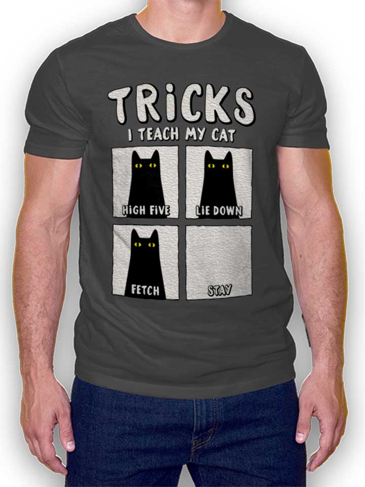 Tricks Cat T-Shirt dunkelgrau L