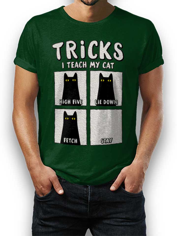 Tricks Cat T-Shirt verde-scuro L