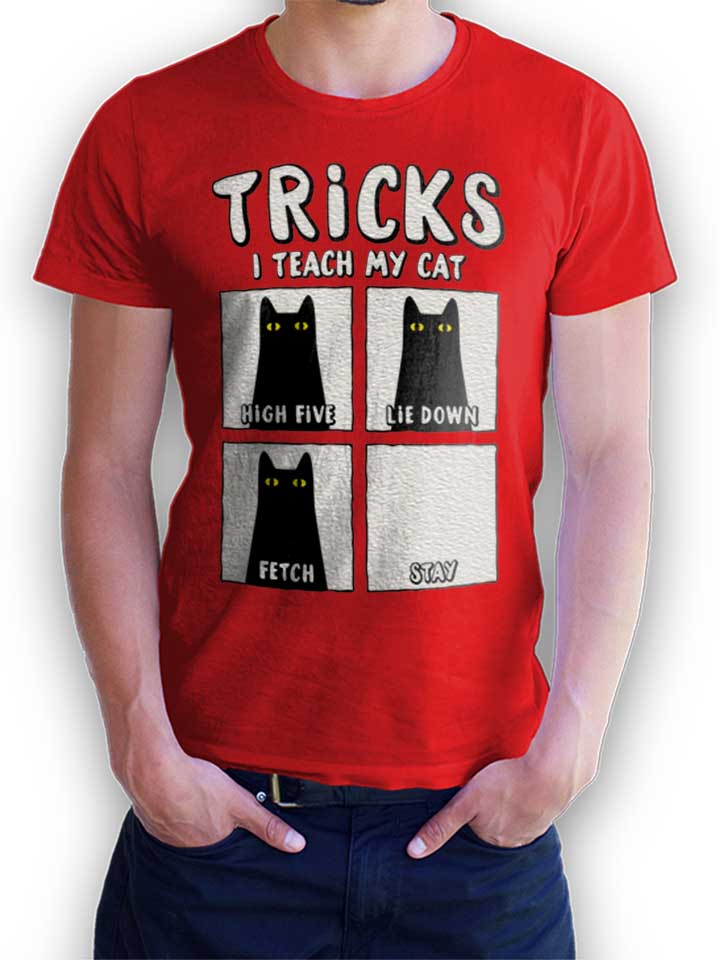 Tricks Cat T-Shirt red L