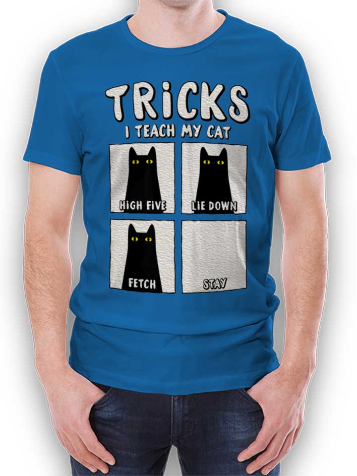 Tricks Cat T-Shirt bleu-roi L