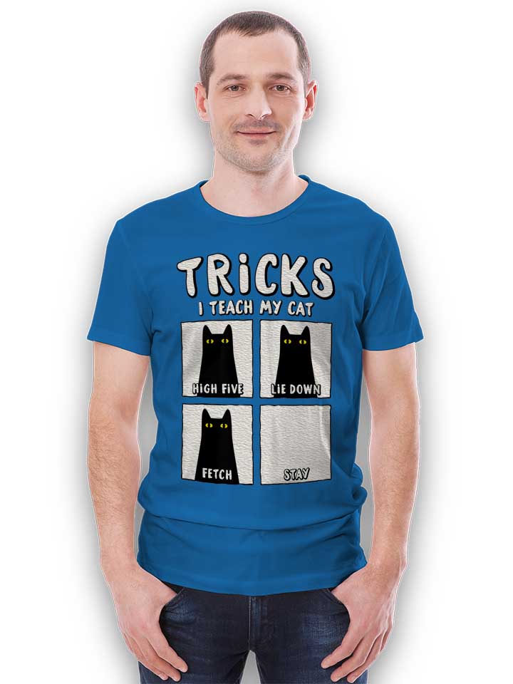 tricks-cat-t-shirt royal 2