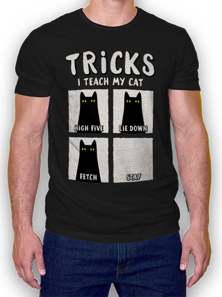 Tricks Cat T-Shirt schwarz L