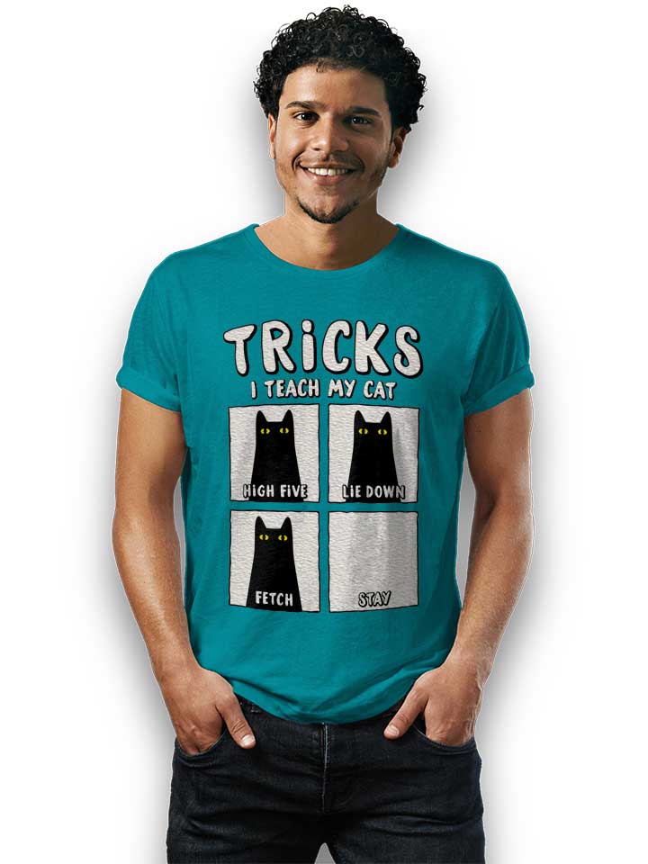 tricks-cat-t-shirt tuerkis 2