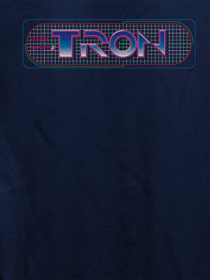 tron-grid-damen-t-shirt dunkelblau 4