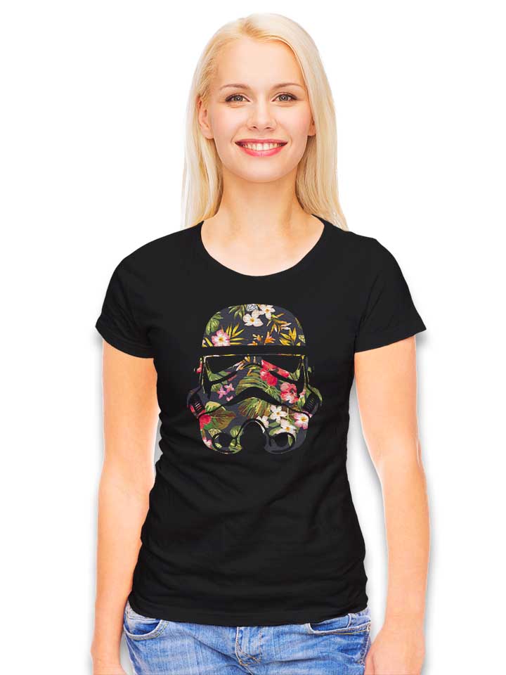 tropical-stormtrooper-damen-t-shirt schwarz 2