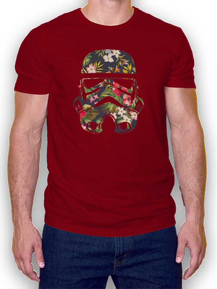 Tropical Stormtrooper T-Shirt maroon L