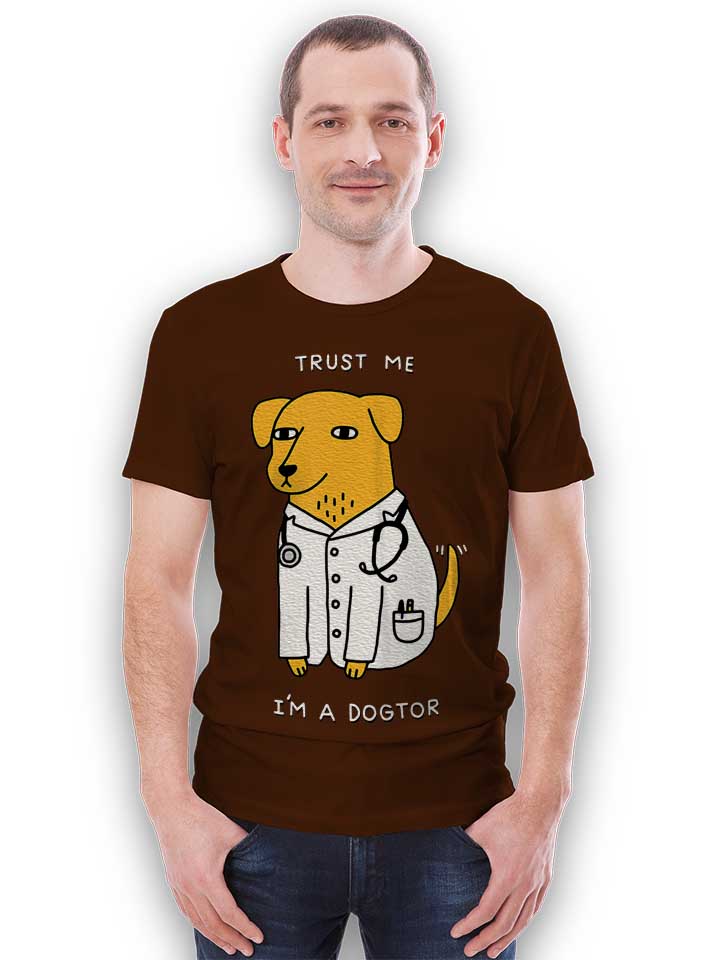 trust-me-im-a-dogtor-t-shirt braun 2