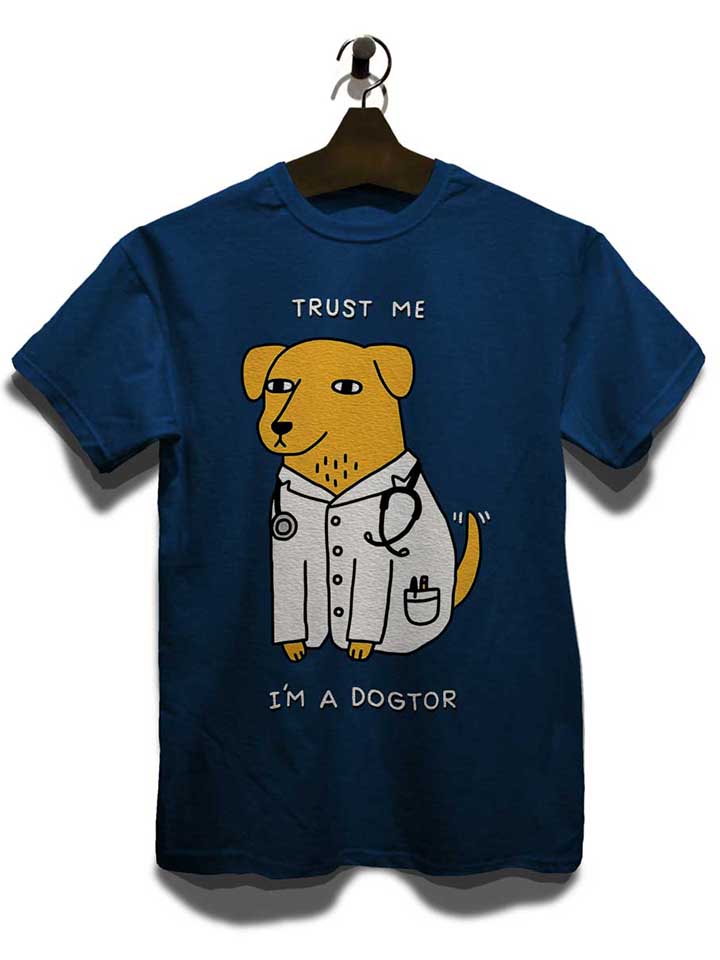 trust-me-im-a-dogtor-t-shirt dunkelblau 3