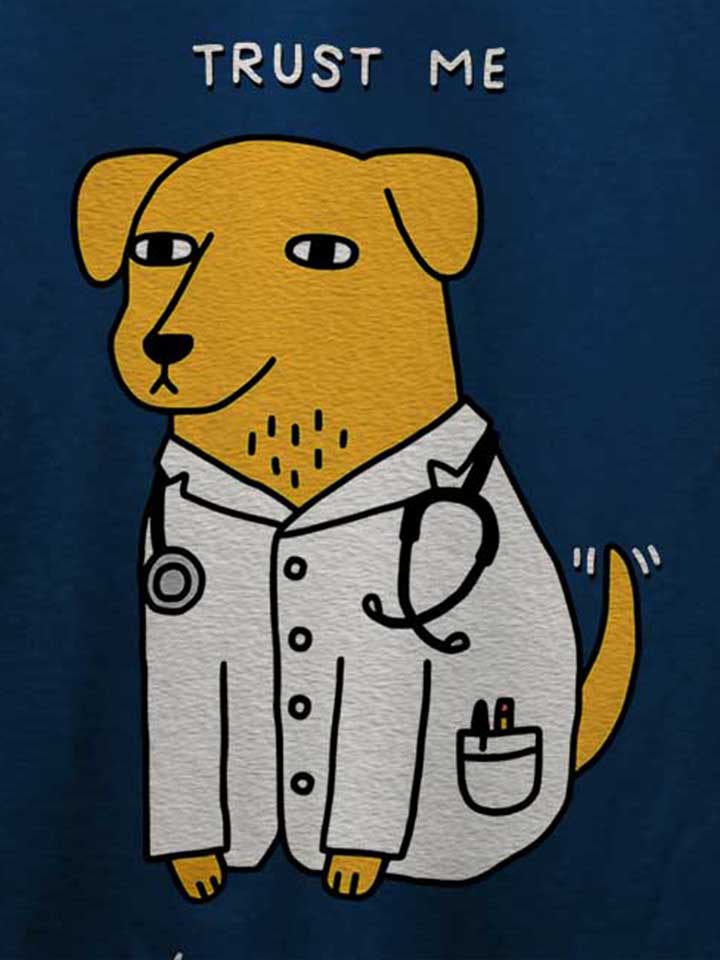 trust-me-im-a-dogtor-t-shirt dunkelblau 4