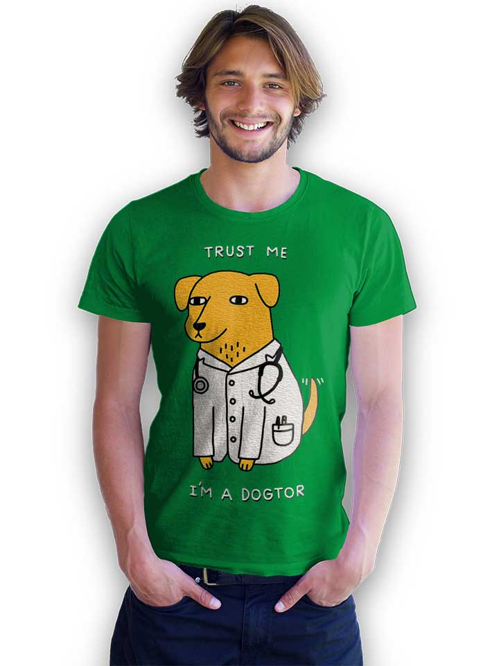trust-me-im-a-dogtor-t-shirt gruen 2