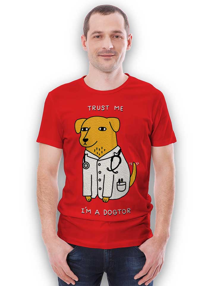 trust-me-im-a-dogtor-t-shirt rot 2