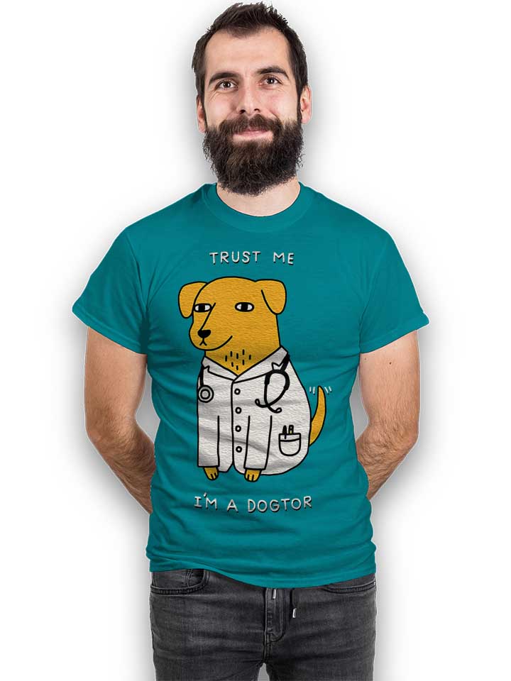 trust-me-im-a-dogtor-t-shirt tuerkis 2
