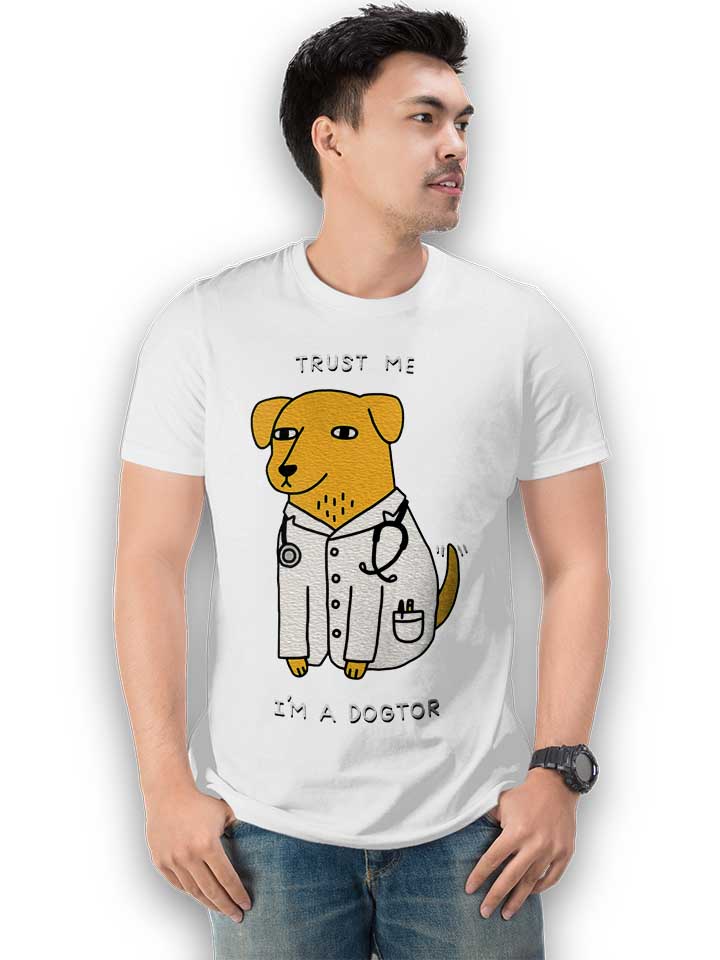 trust-me-im-a-dogtor-t-shirt weiss 2