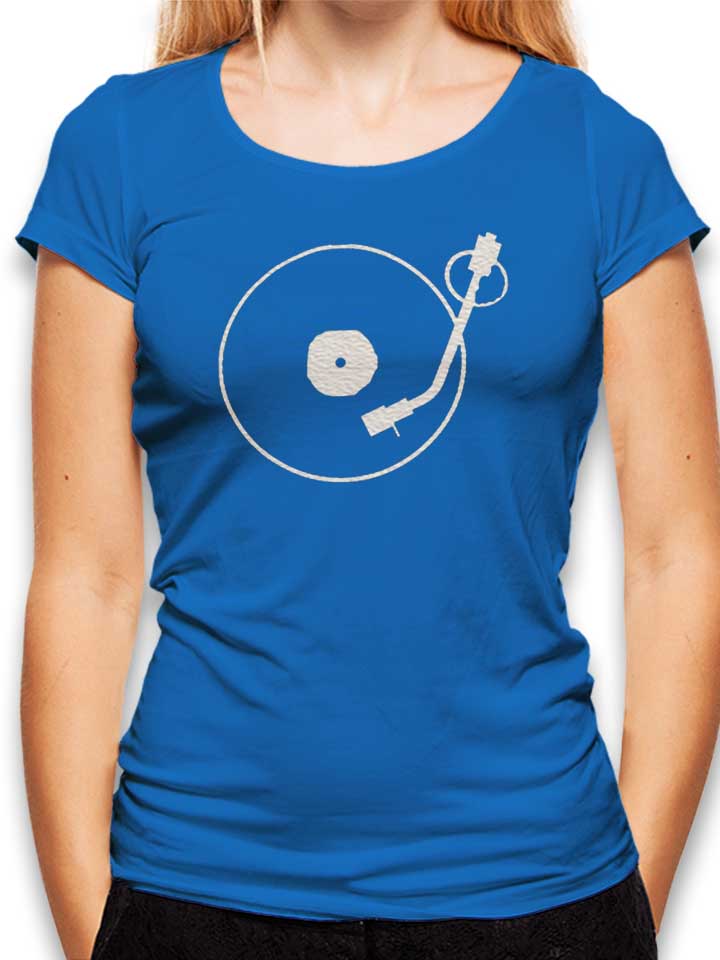 Turntable Camiseta Mujer azul-real L
