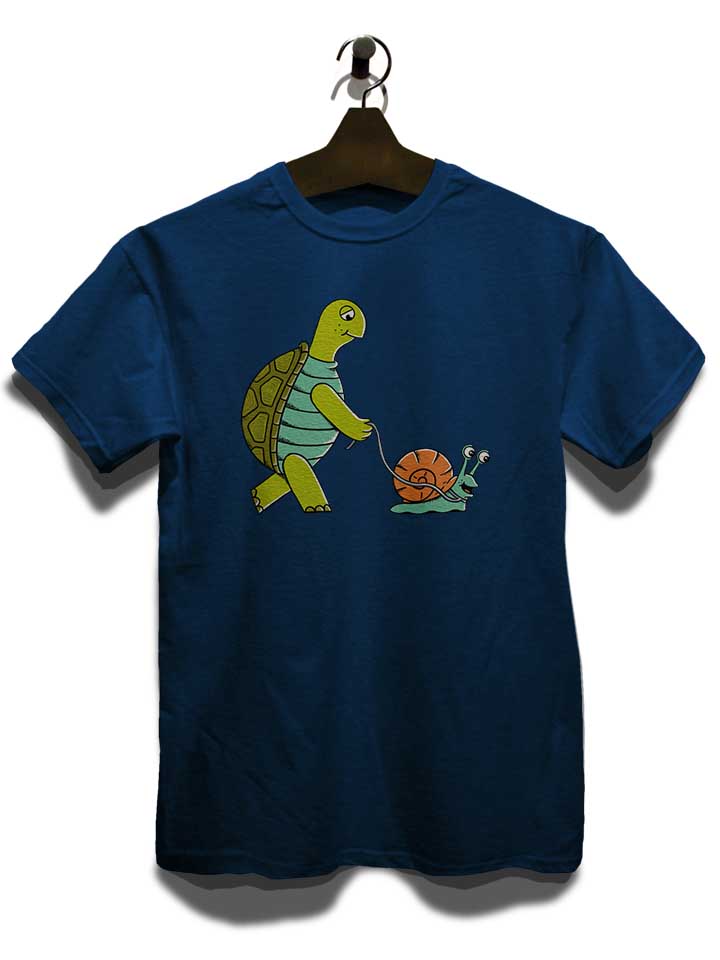 turtle-slug-walk-t-shirt dunkelblau 3