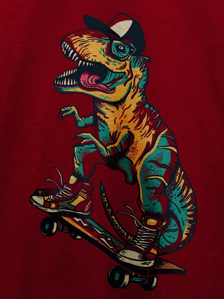 tyrannosaurus-rad-t-shirt bordeaux 4