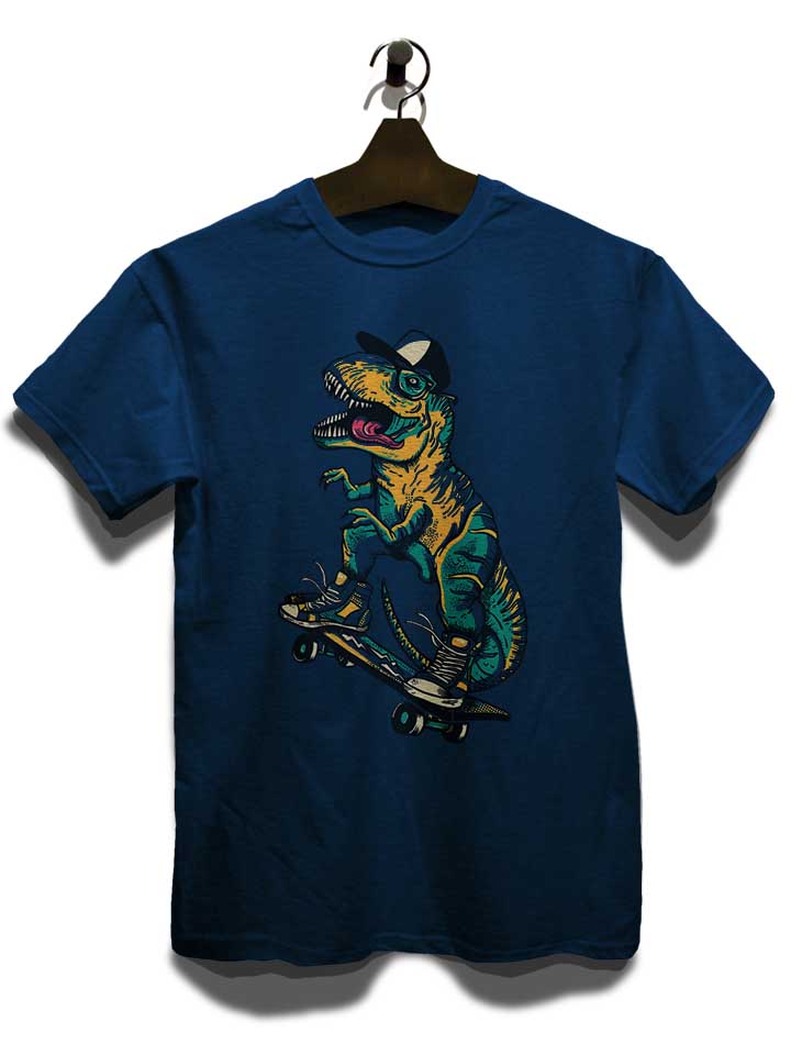 tyrannosaurus-rad-t-shirt dunkelblau 3