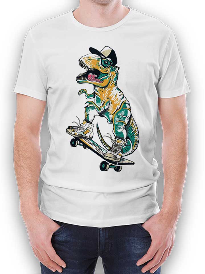Tyrannosaurus Rad T-Shirt weiss L