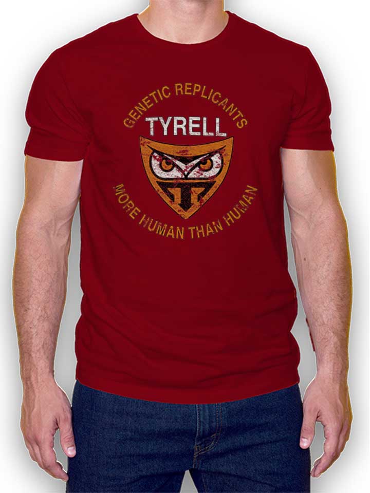 tyrell-genetic-replicants-t-shirt bordeaux 1