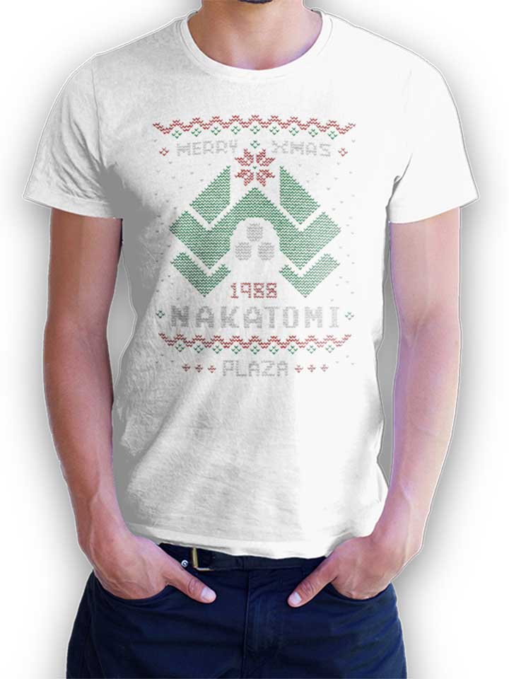 ugly-sweater-die-hard-nakatomi-t-shirt weiss 1