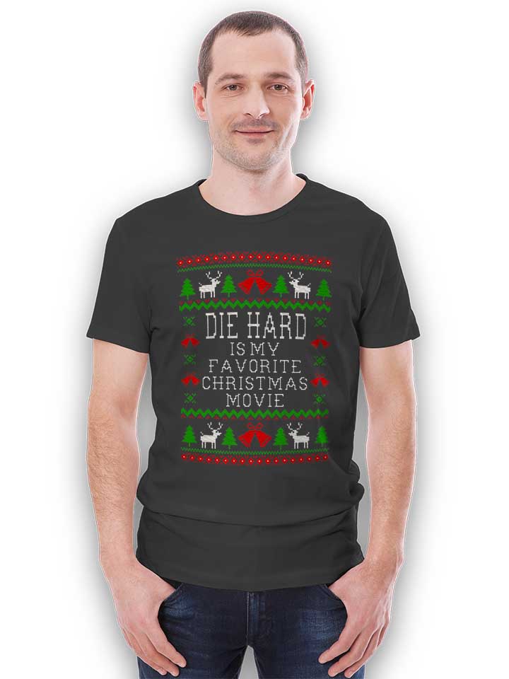 ugly-sweater-die-hard-t-shirt dunkelgrau 2