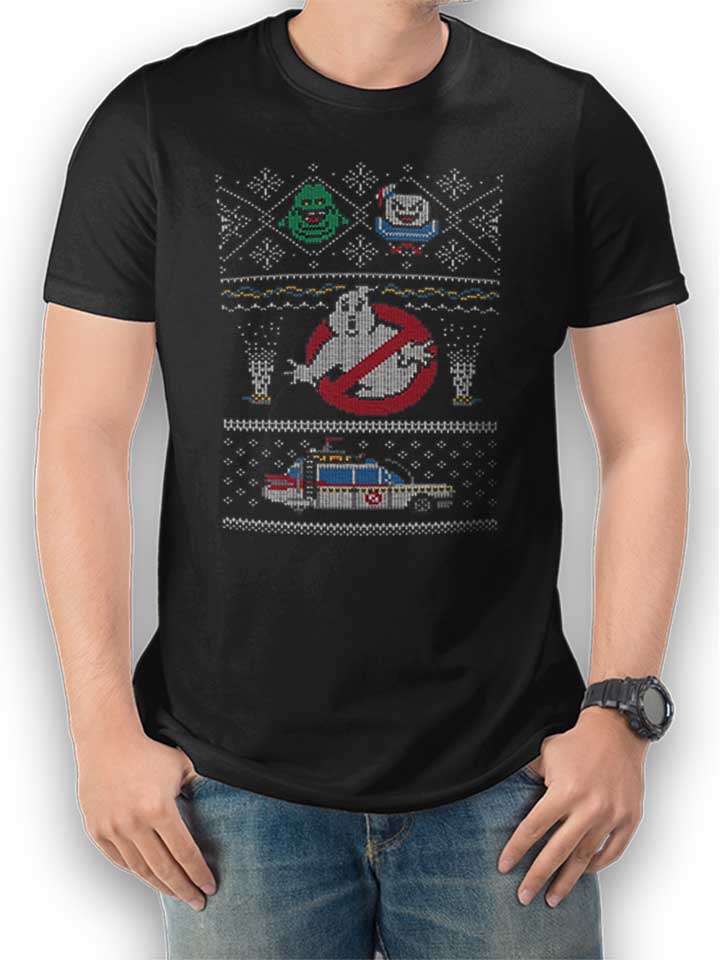 ugly-sweater-ghostbusters-02-t-shirt schwarz 1
